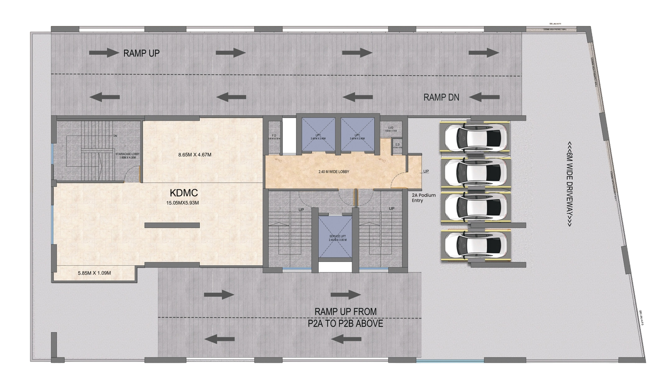 Podium Parking Floor Plan